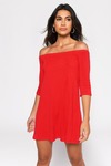 Olly Red Shift Dress